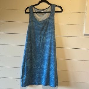 Blue Columbia Freezer dress Marbled pockets Omni freeze